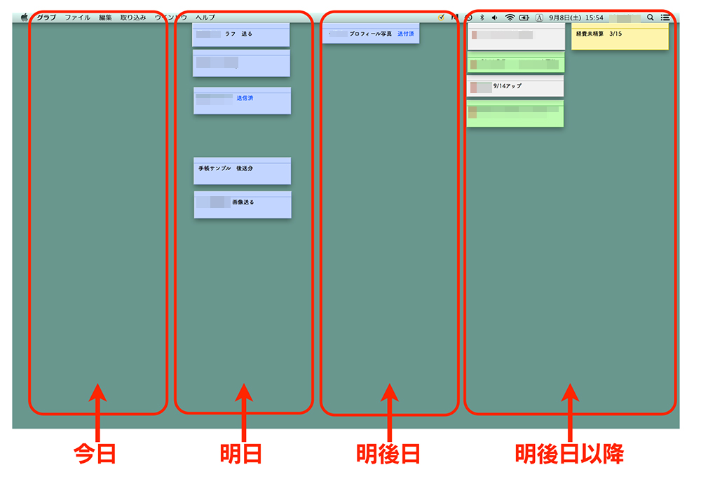 仕事術 スティッキーズ 付せん を使ってtodoリストを作る ぎゃふん工房のブログ